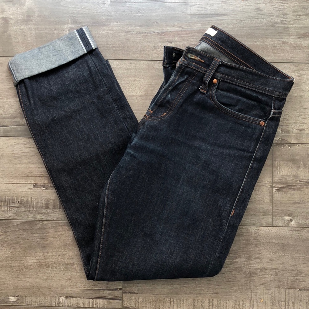 Men’s Tapered-Fit Selvedge Jeans